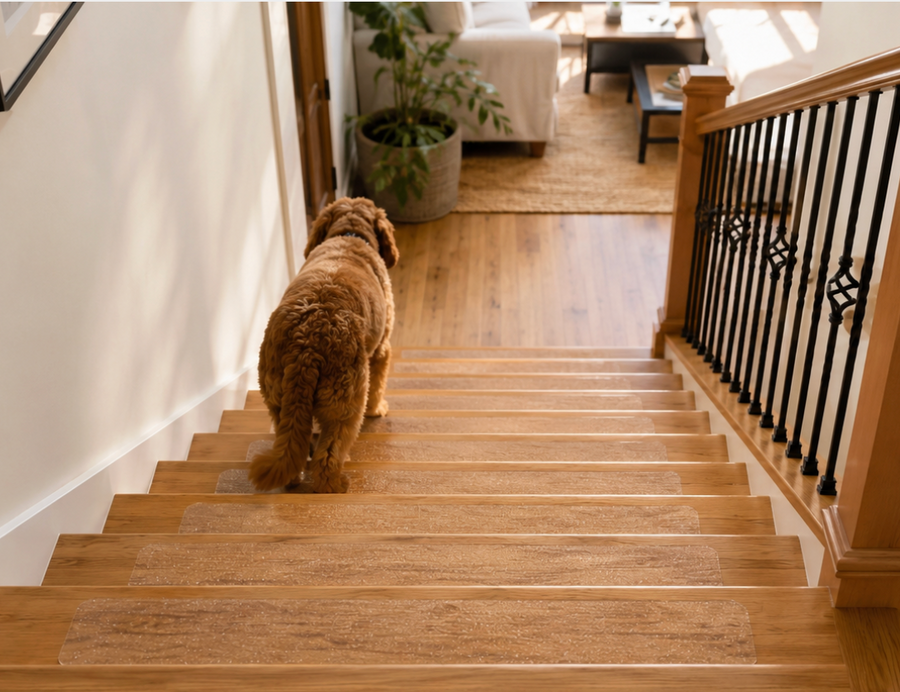 Safer stairs, without covering them up.